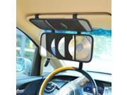 TFY Car Visor Organizer. Triple layer 30 CD DVD Disk Storage Holder Black