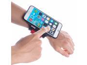 TFY Open Face Sport Armband Detachable Case for iPhone 6 Plus Black Red belt Open Face Design Direct Access to Touch Screen Controls