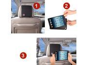 TFY Car Headrest Mount Holder for iPad Mini 4 Fast Attach Fast Release Edition Black