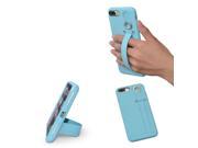 TFY Soft Case Cover with Hand Strap Holder Stand for iPhone 7 Blue