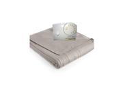 Biddeford Blankets Comfort Knit Heated Blanket Full Grey