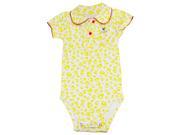 XOXO Baby Girls Infant Leopard Print Bodysuit Creeper Yellow 12 Months