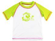 Pink Platinum Little Girls Toddler Swimwear Summer Time Rashguard Swim Top Lime 2T
