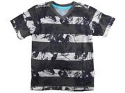 Smith s American Little Boys All Over Stripes With Leaf Cotton T Shirt Grey 4