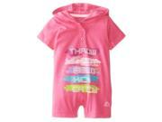 Rbx Baby Baby Girls Hooded Active Print Rompers Throw Shoot Field Kick Catch Pink 3 6 Months