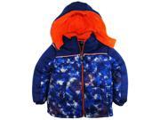iXtreme Boys Digital Camo Print Puffer Winter Hooded Jacket Navy 4