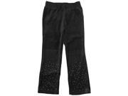 Star Ride Little Girls Solid Star Shine French Terry Pants Grey 4