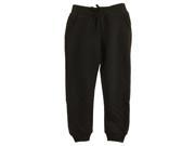Star Ride Little Girls Solid Quilted Jogger Pants with Bow Black 5 6
