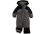 iXtreme Little Boys Toddler Snowmobile One Piece Winter Snowsuit Charcoal 4T
