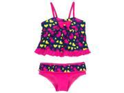 Pink Platinum Baby Girls Love Hearts Two Piece Tankini Swimsuit Navy 18 Months
