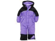iXtreme Little Girls Toddler Snowy Hill Havyweight Waterproof 1 Piece Snowsuit Purple 4T