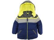 iXtreme Little Boys Cut and Sew Colorblock Puffer Winter Jacket Navy 5