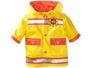 Wippette Baby Boys Inafnt Waterproof Hooded Fireman Raincoat Jacket Yellow 12 Months