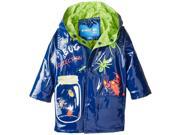 Wippette Baby Boys Waterproof Hooded Bug Collection Raincoat Jacket Navy 18 Months