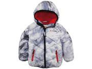 Big Chill Little Boys Quilted Stitch Puffer Jacket with Sherpa Hood Avalanche 4