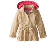 Pink Platinum Little Girls Animal Print Trench Jacket Spring Coat Khaki 2T