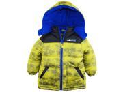 iXtreme Little Boys Color Block Mountain Guard Puffer Winter Jacket Coat Multicolor 3T