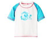 Pink Platinum Little Girls Swimwear Rashguard Swim Top Turquoise 4