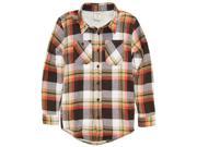 Smith s American Big Boys Check Fully Lined Soft Long Sleeve Flannel Shirt Khaki 18 20