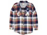 Smith s American Big Boys Check Fully Lined Soft Long Sleeve Flannel Shirt Navy 8