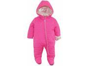 Wippette Baby Girls Heart Quilted Jacket Puffer Snowsuit Pink 9 Months