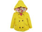 Pink Platinum Toddler Girls Emma Spring Jacket Double Breasted Trench Coat Yellow 4T