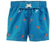 Wippette Toddler Boys Cute Dolphin Swim Trunk Rashguard Short Blue 2T