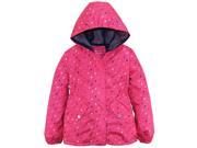 Pink Platinum Big Girls Heart Print Mesh Lined Coat Windbreaker Anorak Spring Jacket Pink 10 12