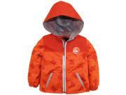 iXtreme Baby Boys Spacecraft Print Jacket Mesh Lined Windbreaker Spring Coat Orange 3 6 Months