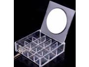 Acrylic Jewelry Ring Earrings Necklace Organizer 12 Grids with Mirror 1026B By Beauty Acrylic ®