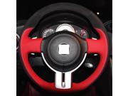 Hand Sewing Genuine Leather Steering Wheel Cover for 2013 2014 2015 2016 Scion FR S 2013 2014 2015 2016 Subaru BRZ Toyota 86