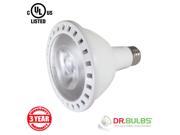 Dr. Bulbs™ 13W 75W Equivalent PAR30 Long Neck Dimmable LED Spot Light Bulb Medium Screw Base E26 COB LED Chip CRI 80 40 Degree Beam Angle UL Listed