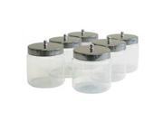 Grafco 3460 Unlabeled Dressing Jars With Covers. Measured Height X Diameter 3 x 3 Case of 12