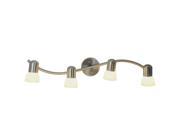 AF Lighting 617626 Contemporary Lighting Collection Wall Fixture Brushed Nickel 29 Inch W by 5 1 2 Inch H by 6 1 2 Inc