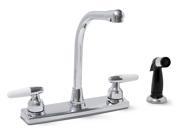 Kitchen Faucet Two Handle Chrome Lf National Brand Alternative Kitchen Faucets
