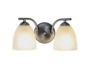 AF Lighting 617635 Contemporary Fluorescent Lighting Collection Bath Vanity 2 Light Brushed Nickel