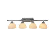 Vanity Fixture 4 Light 32 Brushed Nickel National Brand Alternative Lighting