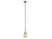 AF Lighting 617515 Essen Lighting Collection 1 Light Pendant Polished Chrome with Brushed Nickel Accents