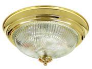 Monument 671358 Surface Mount Ceiling Fixture Polished Brass 12 3 4 In.