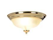Monument 671671 13 Inch D by 6 Inch H Decorative Ceiling Fixture Polished Brass