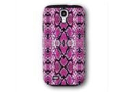 Hot Pink Snake Skin Boa Animal Print Pattern Samsung Galaxy S4 Armor Phone Case