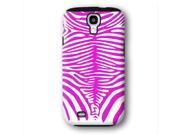 Hot Pink Zebra Pattern Animal Print Samsung Galaxy S4 Armor Phone Case