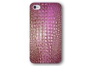 Hot Pink Alligator Pattern Animal Print iPhone 4 and iPhone 4S Slim Phone Case