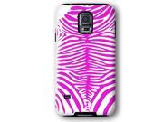 Hot Pink Zebra Pattern Animal Print Samsung Galaxy S5 Armor Phone Case