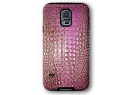 Hot Pink Alligator Pattern Animal Print Samsung Galaxy S5 Armor Phone Case