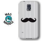 Striped Moustache Pattern Black And White Barber Pole Samsung Galaxy S5 Slim Phone Case