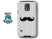 Striped Moustache Pattern Black And White Barber Pole Samsung Galaxy S5 Armor Phone Case