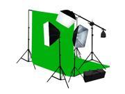 Photo Video Light Lighting 10x20 Green Screen Background Stands Case Kit GEP193