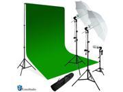 Loadstone Studio Photography Studio 600W Photography Studio Continuous Lighting Kit with 10' x 10' Green Chromakey Muslin Backdrop Support Studio Kit, Photo Umb Loadstone Studio Photography Studio 600W Photography Studio Continuous Lighting Kit with 10' x 10' Green Chromakey Muslin Backdrop Support Studio Kit, Photo Umb