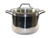 CONCORD 16 QT 3 Ply 18 10 Stainless Steel Stock Pot with Glass Lid Commercial Grade